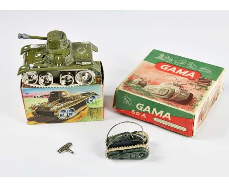 Gama, 2x Panzer T 56, W.-Germany, 7 + 14 cm, Blech, UW ok, Okt Z 1/1-, Z 1/1-