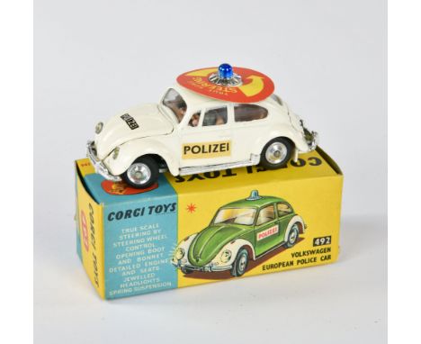 Corgi Toys, Volkswagen Polizei 492, Great Britain, 1;43, Druckguss, Okt Z 1-, Z 1-