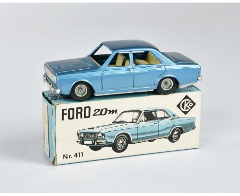 Kellermann, 411 Ford 20 M, W.-Germany, 13 cm, Blech, Friktion ok, Okt Z 2+, Z 1