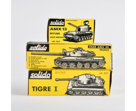 Solido, 3 Panzer, France, Druckguss, Okt, Z 1/1-