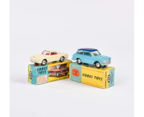 Corgi Toys, VW 1500 + Austin A 40 Saloon, Great Britain, 1:43, Druckguss, Okt, Z 1-2