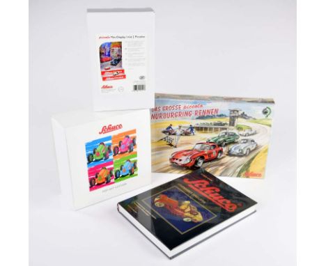 Schuco, Piccolo Display, Nürburgring Rennen Set, Pop Art Racer + Buch, OVP, Z 1