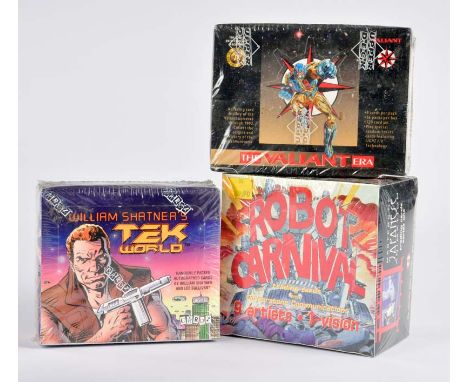 3 Booster Boxen, The Valiant, Tek World + Robot Carnival, original verschweißt