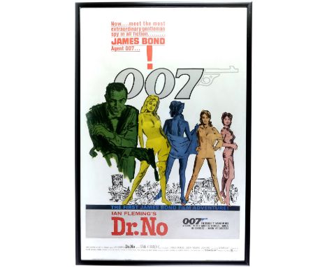 James Bond Dr No (1962) US One Sheet film poster for the first James Bond film, 'Yellow Smoke version', starring Sean Connery