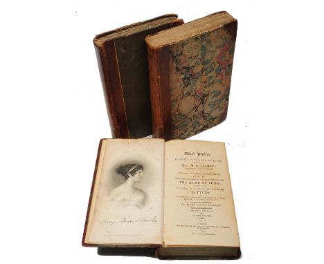CLARKE, Mary Anne, The Rival Princes. 2 vols in one. 2nd Ed. with portrait engraving. Chapple London 1810. 1/2 red leather. 8