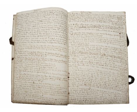 A LATE 17TH/EARLY 18TH CENTURY MANUSCRIPT CASH BOOK maintained by Robert Waterhouse for Robert Offrey (?). 1st entry 4 Oct 16