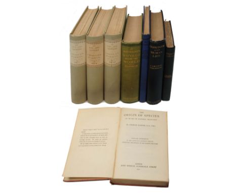 DARWIN, Charles, A Naturalist's Voyage Round The World, Murray London 1928 (?), green cloth with map. 8vo. DARWIN, Francis, T