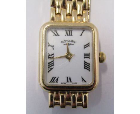 Rotary 9ct gold watch, total weight 18g