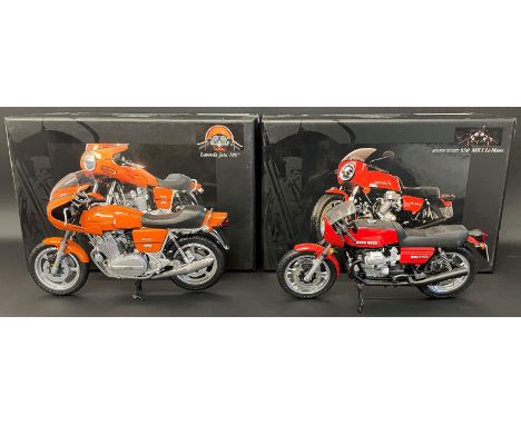 Minichamp 1:12 scale boxed model of a Laverda Jota 180 &amp; a Moto Guzzi 850 Mk1 Le Mans