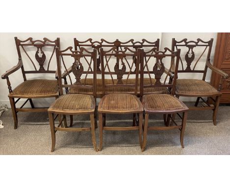 Victorian salon suite comprising sofa &amp; 5 chairs