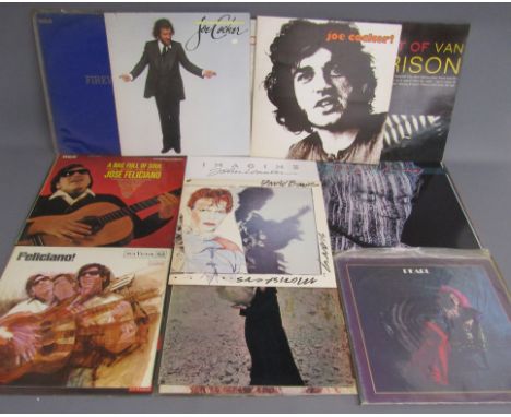 Collection of approx. 21 vinyl LP records includes Jimi Hendrix, Jose Feliciano, John Lennon Imagine, Fleetwood Mac, Joe Cock