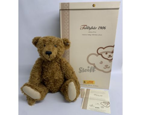 Steiff Teddy Bear 1906 - red-brown - 70cm - limited edition 621/1906 - with box and certificates