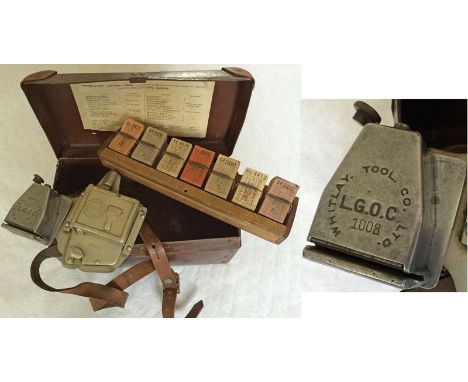 London General Omnibus Company/London Transport BELL PUNCH TICKET MACHINE (no 37359) together with LGOC PUNCH CANCELLER (mach