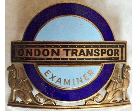 London Transport Bus Examiner's CAP BADGE issued in the early 1960s to those Divisional Mechanical Inspectors who were qualif