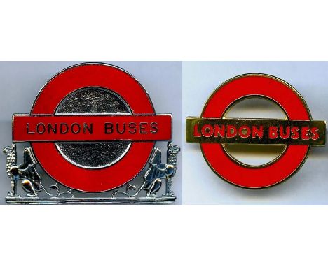 London Transport (London Buses) CAP BADGES comprising Area Inspector's issue from 1985 on, the last version of this tradition