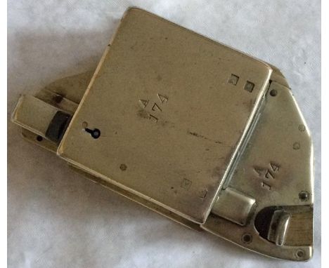LCC Tramways A-type PUNCH TICKET MACHINE with serial no A174. An early machine with part of 'LCCT' just visible on the casing