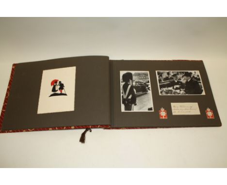 AN ALBUM OF VINTAGE PHOTOGRAPHS AND POSTCARDS TO INCLUDE ROYALTY INTEREST