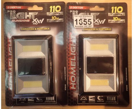 Two new Dekton magnetic homelight wall lights. P&amp;P Group 1 (£14+VAT for the first lot and £1+VAT for subsequent lots) 