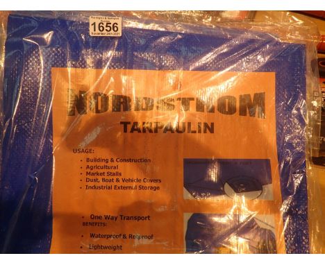 Two new Nordstrom canvas tarpaulins, 9 x 6 ft. P&amp;P Group 1 (£14+VAT for the first lot and £1+VAT for subsequent lots) 