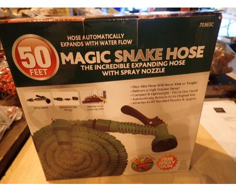 New soft Magic snake hose. Not available for in-house P&amp;P, contact Paul O'Hea at Mailboxes on 01925 659133 