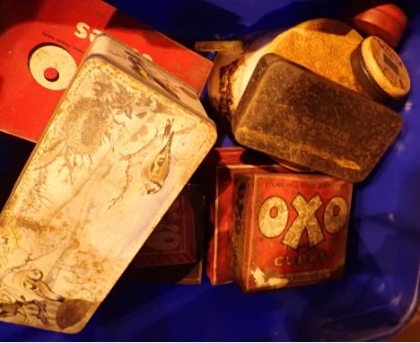 Collection of vintage tins, mainly OXO. Not available for in-house P&amp;P, contact Paul O'Hea at Mailboxes on 01925 659133 