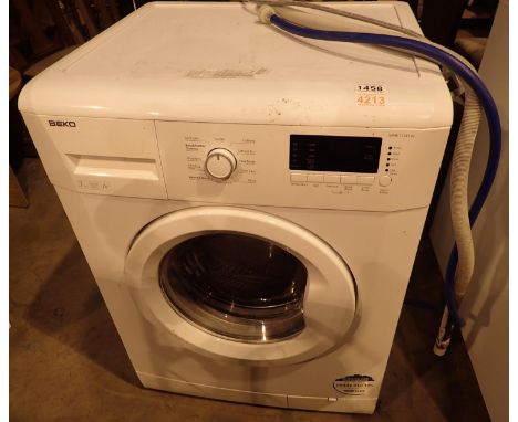 Beko 7kg 1200rpm WMB71231W washing machine, 60 x 56 x 84 cm. Not available for in-house P&amp;P, contact Paul O'Hea at Mailbo