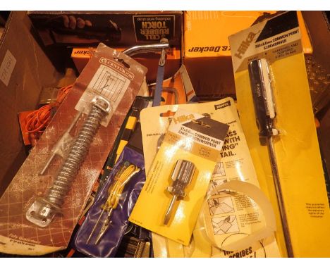 Box of unused tools to include brushes. Not available for in-house P&amp;P, contact Paul O'Hea at Mailboxes on 01925 659133 