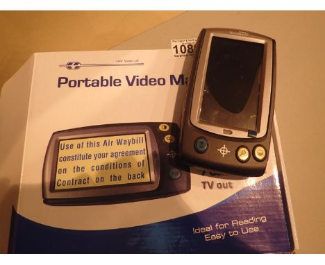 Portable video magnifier with a 4.3'' display. P&amp;P Group 2 (£18+VAT for the first lot and £3+VAT for subsequent lots) 
