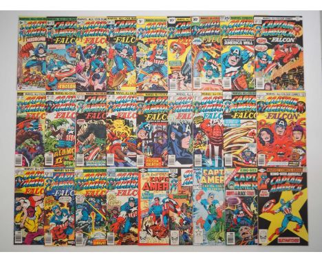 CAPTAIN AMERICA #193 to 214, 255, 264, 300 + ANNUALS #3 & 5 (27 in Lot) - (1976/1981 - MARVEL - US & UK Price Variant) - Incl