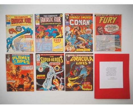 MARVEL UK FIRST ISSUE FILE COPIES (7 in Lot) - (1974/1977 - MARVEL UK) - PROVENANCE : These are the personal file copies of A