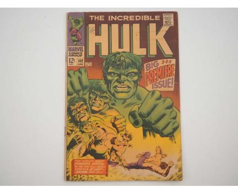 INCREDIBLE HULK #102 (1968 - MARVEL) First issue of the (new) solo title series + Origin of the Hulk retold + Story continued