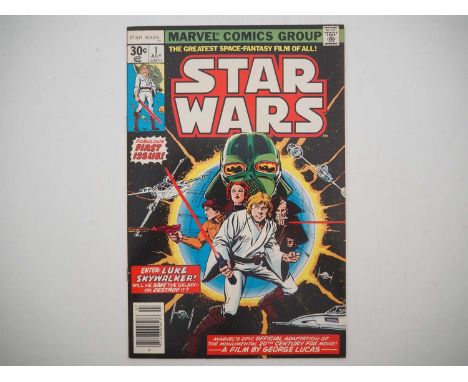 STAR WARS #1 - (1977 - MARVEL) - The First issue of Marvel Comics adaption of the blockbuster movie "Star Wars"  with multipl