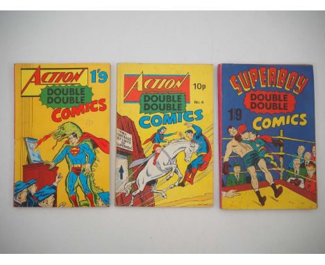 DOUBLE DOUBLE COMICS (3 in Lot) - (THORPE & PORTER) - Includes ACTION DOUBLE DOUBLE COMICS - Comprises of Action Comics #342,
