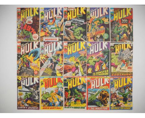 INCREDIBLE HULK #135-140, 142-150 (15 in Lot) - (1971/1972 - MARVEL - US & UK Price Variant) - Includes the first appearances