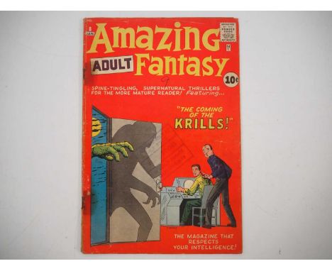 AMAZING ADULT FANTASY #8 (1961 - MARVEL) - First appearance the KRILLS - Steve Ditko cover and interior - a photographic cond