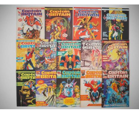 CAPTAIN BRITAIN VOL. 2 #1 to 14 (14 in Lot) - (1985/1986 - MARVEL UK) - Full complete 14 issue run from #1 (Jan 1985) to #14 