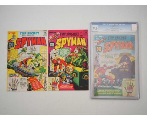 SPYMAN #1, 2, 3 (3 in Lot - Issue #3 has been GRADED 9.6 (NM+) by CGC) - (1966/1967 - HARVEY) - Complete three issue run of t