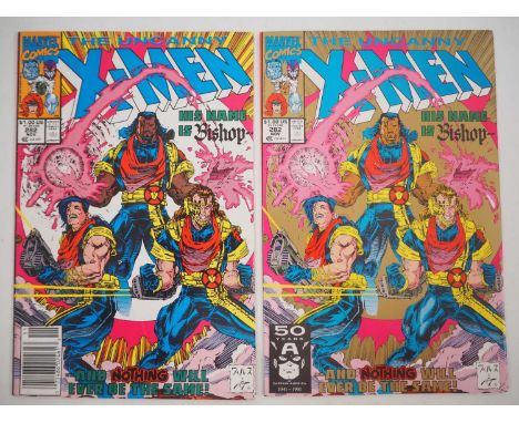 UNCANNY X-MEN #282 FIRST & SECOND PRINT (2 in Lot) - (1991 - MARVEL) - The first cameo and cover appearance of Bishop + the f