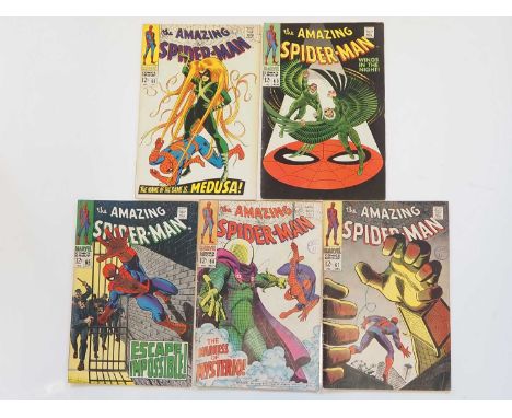 AMAZING SPIDER-MAN #62, 63, 65, 66, 67 (5 in Lot) - (1968 - MARVEL) - Includes the first appearance of Randy Robertson + clas