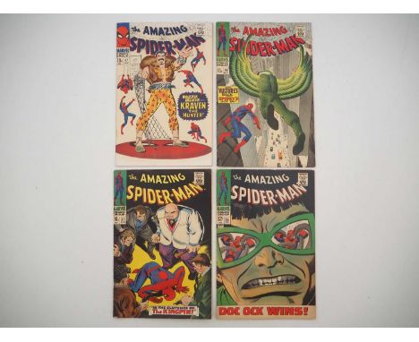 AMAZING SPIDER-MAN #47, 48, 51, 55 (4 in Lot) - (1967 - MARVEL - US &amp; UK Price Variant) - Includes the first appearances 