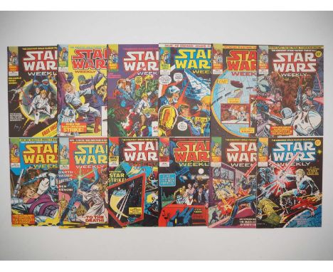 STAR WARS WEEKLY #1 to 12 (12 in Lot) - (1978 - MARVEL UK) - Unbroken run of the first 12 issues and includes the X-WING & T.