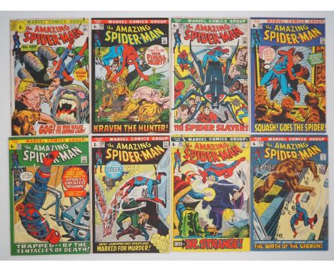 AMAZING SPIDER-MAN #103, 104, 105, 106, 107, 108, 109, 110 (8 in Lot) - (1971/1972 - MARVEL - UK Price Variant) - Includes th