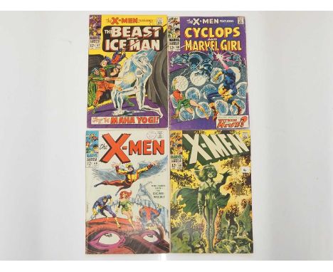 X-MEN #47, 48, 49, 50 (4 in Lot) - (1968 - MARVEL) - Includes the first appearances of Lorna Dane &amp; Mesmero, the origin o