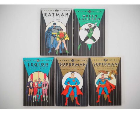 DC ARCHIVE EDITIONS LOT (5 in Lot) - All hardcovers and includes BATMAN ARCHIVES VOL. 2 + GREEN LANTERN ARCHIVES VOL. 4 + LEG