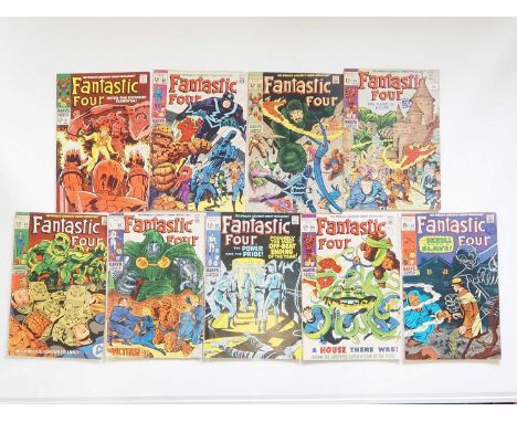 FANTASTIC FOUR #81, 82, 83, 84, 85, 86, 87, 88, 90 (9 in Lot) - (1968/1969 - MARVEL - US & UK Price Variant) - Includes the s