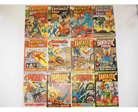 FANTASTIC FOUR #113 to 124 (12 in Lot) - (1971/1972 - MARVEL - UK Price Variant) - Includes the first appearances of Over-Min