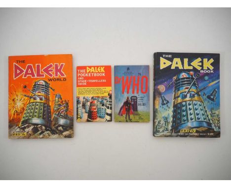 DALEK LOT (4 in Lot) - Includes THE DALEK BOOK (1964 - BBC) + THE DALEK WORLD (1965 - BBC) + THE DALEK POCKETBOOK AND SPACE-T