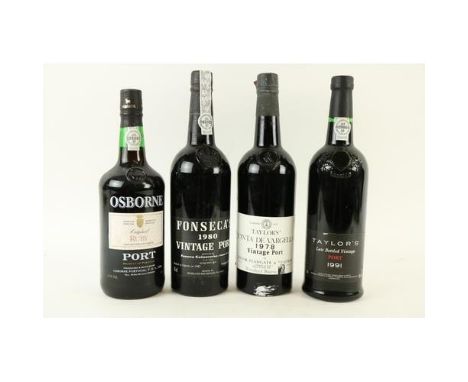 Port:&nbsp;Taylor's Quinta de Vargellas 1978 Vintage Port, 1 bottle; Taylor's late bottled Vintage Port 1991, 1 bottle; Fonse