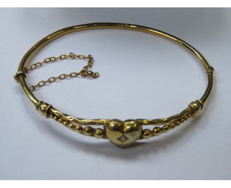 VICTORIAN GOLD SNAP BANGLE 