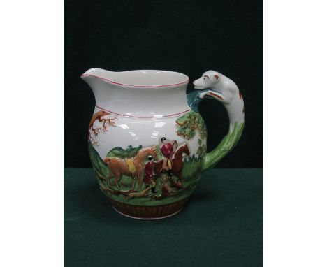 WEDGEWOOD BYE KEN JOHN PEEL CERAMIC HUNTING JUG, APPROXIMATELY 19cm HIGH